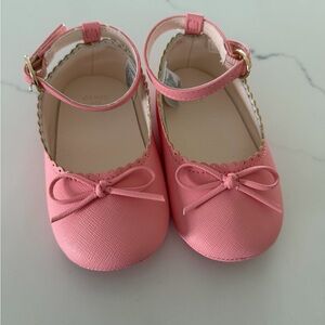Janie and Jack Pink Bow Dress Shoes